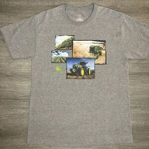 Vintage John‎ Deere Hanes Heavyweight Graphic T Shirt Size M Unisex